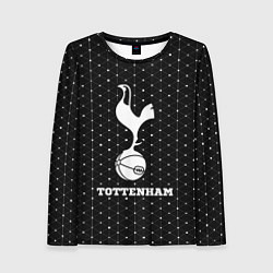 Лонгслив женский Tottenham sport на темном фоне, цвет: 3D-принт