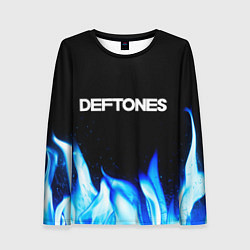 Лонгслив женский Deftones blue fire, цвет: 3D-принт