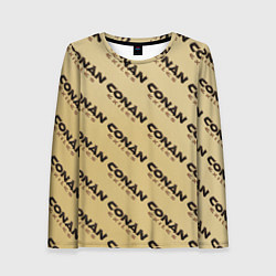 Лонгслив женский Конан эксайлс узор, цвет: 3D-принт