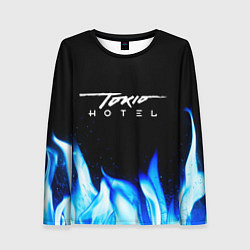 Женский лонгслив Tokio Hotel blue fire