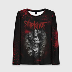 Лонгслив женский Slipknot dark red, цвет: 3D-принт