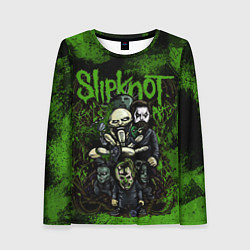 Лонгслив женский Slipknot green art, цвет: 3D-принт