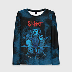 Лонгслив женский Slipknot blue, цвет: 3D-принт