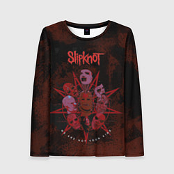 Женский лонгслив Slipknot red satan