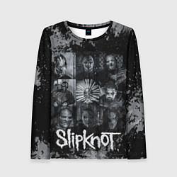 Лонгслив женский Slipknot black & white style, цвет: 3D-принт