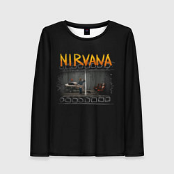Лонгслив женский Nirvana отрывок, цвет: 3D-принт