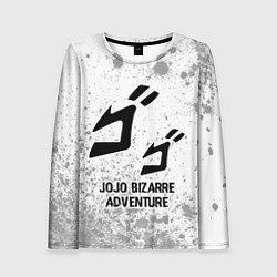Лонгслив женский JoJo Bizarre Adventure glitch на светлом фоне, цвет: 3D-принт