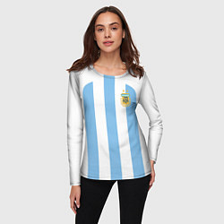 Лонгслив женский Сборная Аргентины ЧМ 2022, цвет: 3D-принт — фото 2