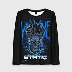 Лонгслив женский X Static - Wayne Static skull, цвет: 3D-принт
