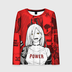 Лонгслив женский Chainsaw Man: Power, цвет: 3D-принт