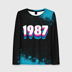 Лонгслив женский Made in 1987: vintage art, цвет: 3D-принт