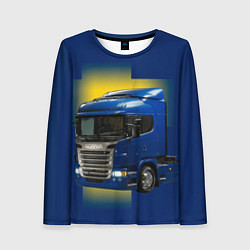 Лонгслив женский Scania truck, цвет: 3D-принт