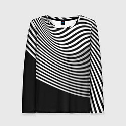 Лонгслив женский Trendy raster pattern, цвет: 3D-принт