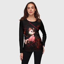 Лонгслив женский Nezuko Demon Slayer art, цвет: 3D-принт — фото 2