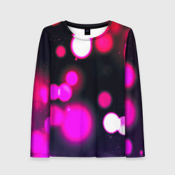 Лонгслив женский Розовые блики света, цвет: 3D-принт