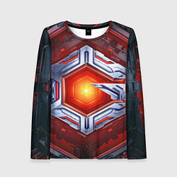 Лонгслив женский Космическое яркое ядро, цвет: 3D-принт