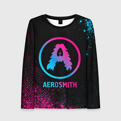 Женский лонгслив Aerosmith - neon gradient