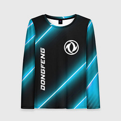 Лонгслив женский Dongfeng неоновые лампы, цвет: 3D-принт