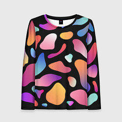 Лонгслив женский Fashionable colorful pattern, цвет: 3D-принт