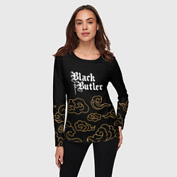 Лонгслив женский Black Butler anime clouds, цвет: 3D-принт — фото 2