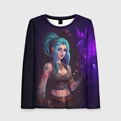 Лонгслив женский Jinx arcane League of Legends, цвет: 3D-принт