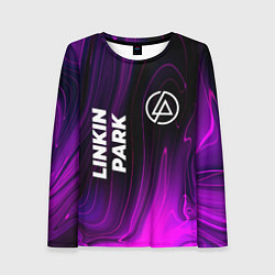 Лонгслив женский Linkin Park violet plasma, цвет: 3D-принт