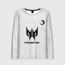 Лонгслив женский TNC Predator white, цвет: 3D-принт