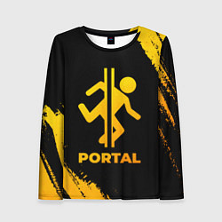 Лонгслив женский Portal - gold gradient, цвет: 3D-принт