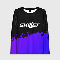 Женский лонгслив Skillet purple grunge