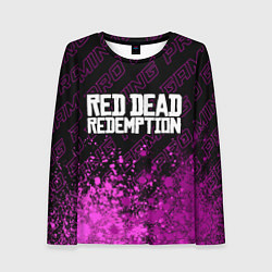 Лонгслив женский Red Dead Redemption pro gaming: символ сверху, цвет: 3D-принт