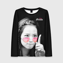 Лонгслив женский Blackpink Jisoo Attention sign, цвет: 3D-принт