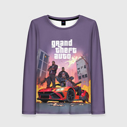 Лонгслив женский Grand Theft Auto - game, цвет: 3D-принт