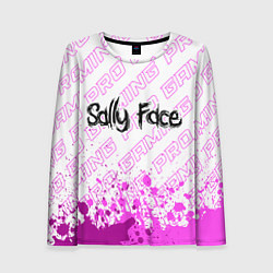 Лонгслив женский Sally Face pro gaming: символ сверху, цвет: 3D-принт