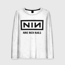 Лонгслив женский Nine Inch Nails glitch на светлом фоне, цвет: 3D-принт