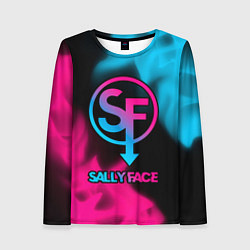 Лонгслив женский Sally Face - neon gradient, цвет: 3D-принт