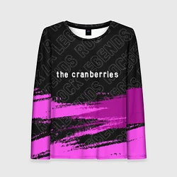 Лонгслив женский The Cranberries rock legends: символ сверху, цвет: 3D-принт
