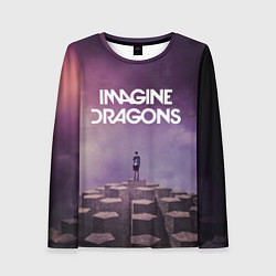 Лонгслив женский Imagine Dragons обложка альбома Night Visions, цвет: 3D-принт