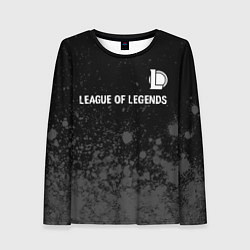 Лонгслив женский League of Legends glitch на темном фоне: символ св, цвет: 3D-принт