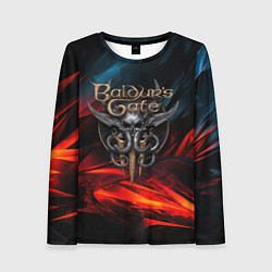 Лонгслив женский Baldurs Gate 3 logo, цвет: 3D-принт