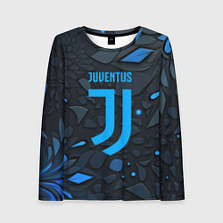 Лонгслив женский Juventus blue logo, цвет: 3D-принт