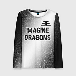 Лонгслив женский Imagine Dragons glitch на светлом фоне: символ све, цвет: 3D-принт