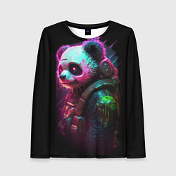 Лонгслив женский Cyberpunk panda, цвет: 3D-принт