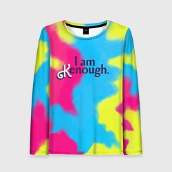 Лонгслив женский I Am Kenough Tie-Dye, цвет: 3D-принт