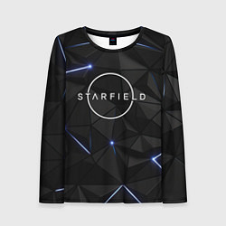 Лонгслив женский Stafield logo black, цвет: 3D-принт