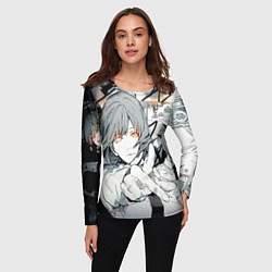 Лонгслив женский Макима Дэндзи человек-бензопила, цвет: 3D-принт — фото 2