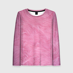 Женский лонгслив Розовая шерсть