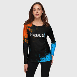 Лонгслив женский Portal game, цвет: 3D-принт — фото 2