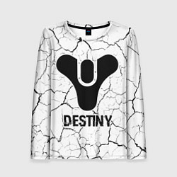 Лонгслив женский Destiny glitch на светлом фоне, цвет: 3D-принт