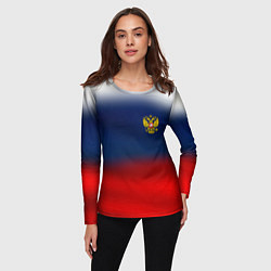 Лонгслив женский Символика России герб, цвет: 3D-принт — фото 2