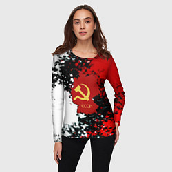 Лонгслив женский Назад в СССР, цвет: 3D-принт — фото 2